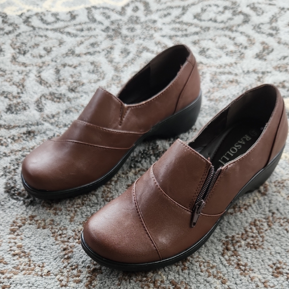 Vintage Rasolli Leather Loafers Brown 8.5